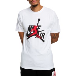 MJ Jumpman Classics Tee White/Gym Red