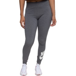Sportswear Printed Leg-A-See Leggings Charcoal Heather/Metallic Silver