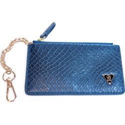 Anaconda Leather Pouch - Navy Blue