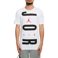 MEN'S JORDAN AIR WORDMARK TEE WHITE/BLACK/GYM RED