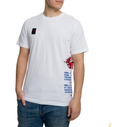 JORDAN SPORTSWEAR AIR JORDAN T-SHIRT WHITE/GAME ROYAL/BLACK