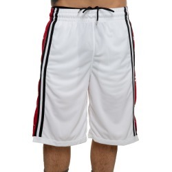 HBR BASKETBALL SHORTS WHITE/GYM RED/BLACK