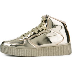 Cape Robbin Polo-5 Gold Sneakers Gold