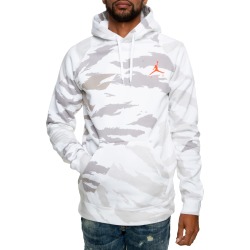 Jordan Jumpman Camo Fleece Hoodie WhiteInfrared 23