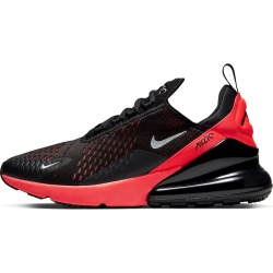 Air Max 270 Black/Metallic Silver-Bright Crimson