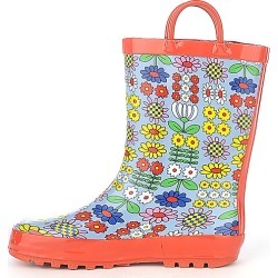 Kids S Rain Boot Orange/Multi Color