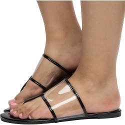 Women's Vega-2 Clear Top Sandals BLACK PT