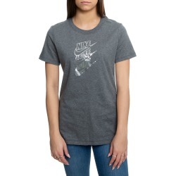 Sportswear Shine Futura Tee Charcoal Heather/Metallic Silver