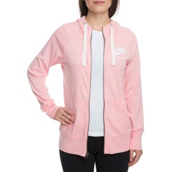 WOMEN'S NIKE SPORTSWEAR GYM VINTAGE HOODIE FZ BLEACHED CORAL/SAIL