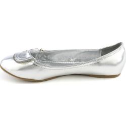 Womens Flavor Silver Metallic PU