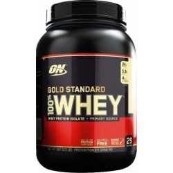 Gold Standard 100% Whey Protein - 910g(2lbs) - Optimum Nutrition - Baunilha