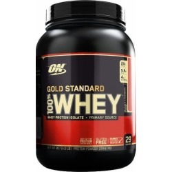 Gold Standard 100% Whey Protein - 910g(2lbs) - Optimum Nutrition - Morango