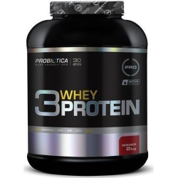 3 Whey Protein - 2Kg - Probiótica - Morango