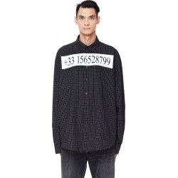 Balenciaga Checked Number Shirt