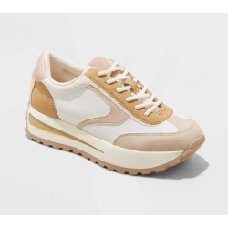 Women's Venus Platform Lace-Up Sneakers - Wild Fable™ Beige 11