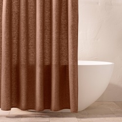Chambray Shower Curtain Clay - Casaluna™