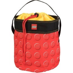 LEGO Storage Drawstring Bag Cinch Bucket - Red