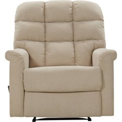 Cooper Extra Large Wall Hugger Side Lever Recliner Chair Low Pile Velour Barley Tan - ProLounger