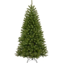 National Tree Company 7.5' Unlit Full North Valley Spruce Hinged Artificial Christmas Tree