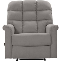 Cooper Extra Large Wall Hugger Side Lever Recliner Chair Low Pile Velour Smoke Gray - ProLounger