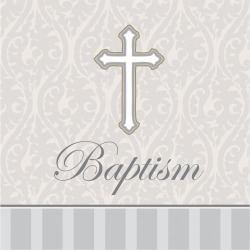 16ct Devotion Baptism Napkins