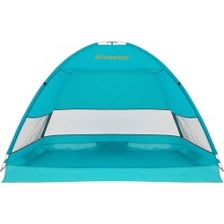 Alvantor 70"x53" Outdoor Instant Pop Up Sun Shade Canopy 2 People Beach Shelter Tent Turquoise