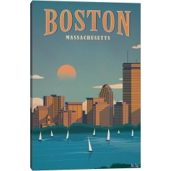 26" x 18" x 1.5" Boston by IdeaStorm Studios Unframed Wall Canvas - iCanvas