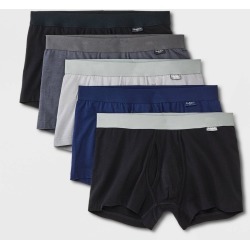 Men's Trunks 5pk - Goodfellow & Co™ Gray/Blue/Black L