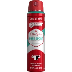 Old Spice Men's High Endurance Anti-Perspirant and Deodorant Invisible Dry Spray for Men - Pure Sport Scent - 4.3oz