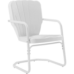 Ridgeland 2pk Outdoor Chairs - White - Crosley