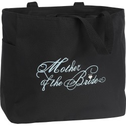 Mother of the Bride Wedding Gift Tote Bag - Black, Women's, Size:...