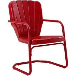 Ridgeland 2pk Outdoor Chairs - Red - Crosley