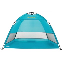 Alvantor 79"x47" Outdoor Automatic Pop-Up Sun Shade Canopy 2 People Beach Shelter Tent Turquoise