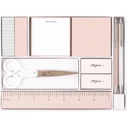 Sugar Paper Essentials 9pc Supply Tray Pink/White