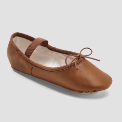 Danskin Kids' Ballet Dance Shoes - Brown 1