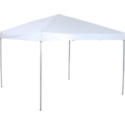 10' Outdoor Patio Pop-Up Canopy Tent with Wheeled Bag White - Captiva Designs