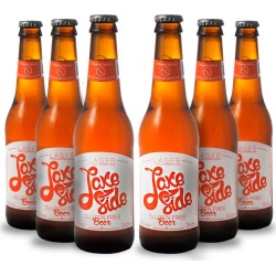 Pack 6 Cervejas Lake Side Beer Lager sem Glúten 355ml