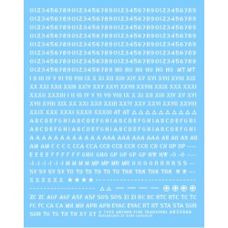 Archer Fine Transfers 35066W 1:35 US Stencil Style Bumper Codes (White
