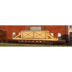 American Model Builders 525 N Wood Crate w/Blocking Flatcar Load Kit