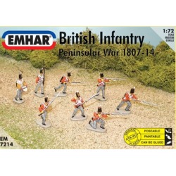 Emhar 7214 1:72 Peninsular War 1807-14 British Infantry (48 & 1 Horse)