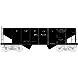 Bowser 40917 HO Pittsburgh,McKeesport & Youghiogheny GLa 2-Bay Hopper