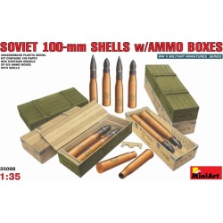 MiniArt 35088 1:35 Soviet 100-mm Shells w/Ammo Boxes