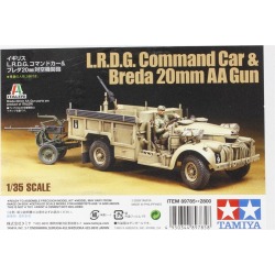 Tamiya 89785 1/35 British LRDG Command Car & Breda 20mm AA Gun
