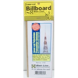 Blair Line 1516 HO TV Broadcast Tower Lasercut Kit