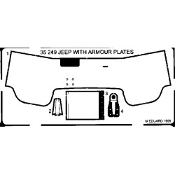 Eduard 35249 1:35 Armor Jeep w/Armor Plates