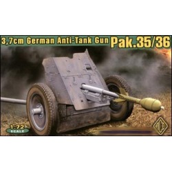 Ace Plastic Models 72241 1:72 German 3.7cm Pak 35/36 Anti-Tank Gun