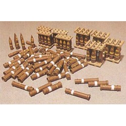 AFV Club 35017 1:35 155/203mm Howitzer Ammo & Stowage Case (Brass)