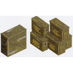 AFV Club 35035 1:35 .30/.50 Cal. 40mm Modern US Ammo Boxes & Belts