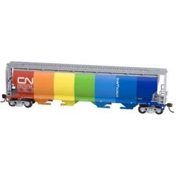 Bachmann 19133 HO Canadian National Cylindrical 4-Bay Grain Hopper (Ra