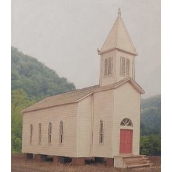 B.T.S. 17232 O Scale Rural Church Craftsman Building Kit